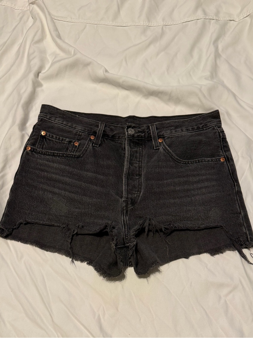 Levi’s 501 Black Denim Shorts